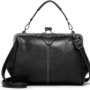 Women PU Leather Handbag Tote Crossbody Purse Messenger Bag